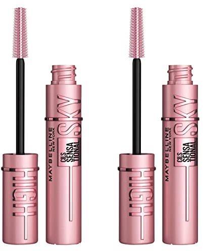 2x Maybelline New York Sky High Volumising and Lengthening Mascara Black Colour Geeignet für empfindliche Augen