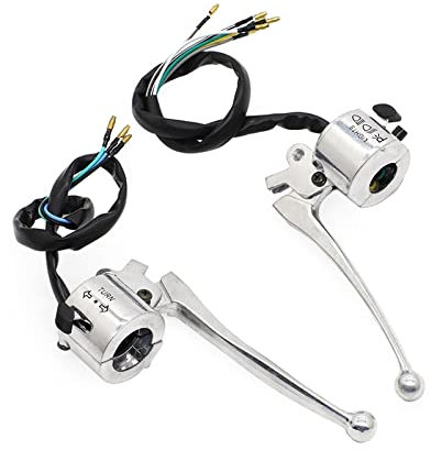 Accesorios Moto LR Palanca del Embrague del Freno del Interruptor de la manija for Suzuki A100 A50 AC50 A80 K90 GT100 T125 RV90 (Color : 1 Set)