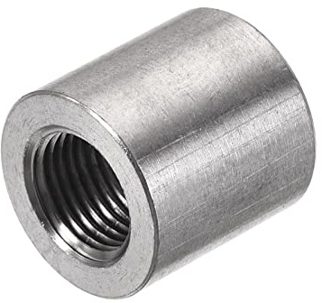 sourcing map Schweißkupplung 304 Edelstahl 1/8 NPT Innengewinde Halbgewinde Schweißbare Rohr Kraftstofftank Spundarmaturen Stecker