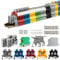 Reihenklemmen Hutschiene UK 2,5B, Durchgangsklemme Klemmleiste DIN Schienenanschlussblocks Kit Hutschienen Klemmen für DIY Automatisierungsprojekte Produktionsautomatisierung