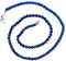 Taddart Minerals – Blaue Halskette aus dem natürlichen Edelstein Lapislazuli mit 4 mm Kugeln und 45cm Länge – handgefertigt