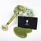 Masseur facial naturel Rouleau Massage & Gua Sha (Set de Jade)