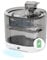 HAPUP Fontaine a Eau Chat sans Electricite Fontaine à Eau pour Chat à Pile 2,2L avec Detecteur de Mouvement Filtre Fontaine Eau Chat Pompe Silencieuse et Brosse de Nettoyage, FT888, Noir