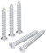 QUARKZMAN ST3x25mm Blanc Vis Autotaraudeuse, 50pcs Plat Tête Phillips Bois Vis pour Travail Bois