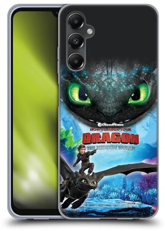 Head Case Designs Offizielle How to Train Your Dragon Hiccup Und Toothless III The Hidden World Soft Gel Handyhülle Hülle kompatibel mit Samsung Galaxy A05s