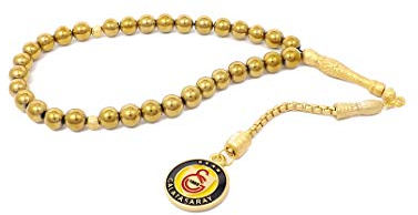 Gök-Türk Gebetskette - Tesbih Galatasaray GS Gold Farbe