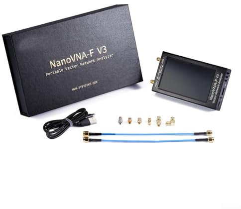 NanoVNA-F V3 4.3'' 1MHZ-6GHz Vector Network Analyzer, Antenna Analyzer HF VHF UHF SWR IPS LCD Screen For Analysis And Test Radio Frequency Signals(B)