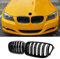 Jinpengyong E90 E91 Kühlergrill passend für BMW 3er E90 E91 LCI Bj Nieren Schwarz grill vorne 2009-2011 Doppellamellen Schwarzer Glanz (For 3er E90 2009-2011)
