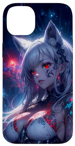 Anime Girl Hülle Süßes Kawaii Waifu japanisches Anime Hülle für iPhone 14 Plus