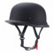 Woljay Demi-Casque de Moto Vintage Style Allemand Casque Moto Rétro Croiseur Casques de Scooter pour Adultes Hommes Femmes approuvés Dot (Noir Mat,L)