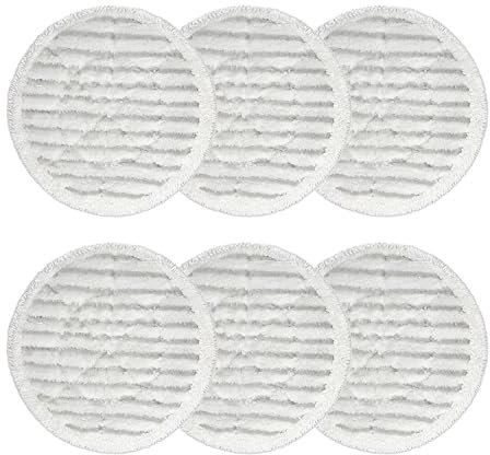 6 Pack S6002UK S7201UK S7000 S7001 Shark Steam and Scrub Mop Pads Replacement for Shark Steam Mop,Resuable Washable Steam & Scrub All-in-One Cleaning Pads for All sealed hard floors
