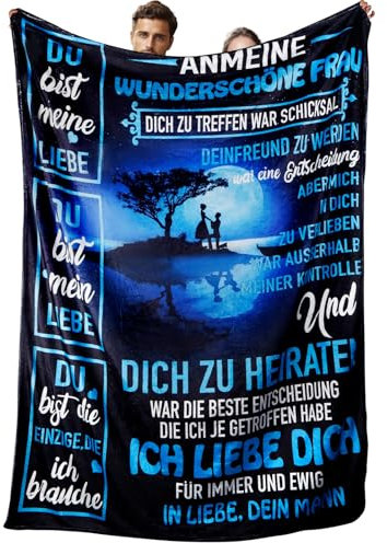 Geschenke Für Frauen, Geschenk Für Frauen Frauen Geschenk Gift For Women Weiche Decke Weihnachts Geschenke Decke An Meine Frau Hochzeitstag Valentinstag Jahrestag Ehefrau Geburtstag 150*200