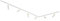 QAZQA - Modern Modernes Schienensystem Komplettset I Spotlight I Deckenspot I Deckenstrahler I Strahler mit 6 Spot I Spotlight I Deckenspot I Deckenstrahler I Strahler I Lampe I Leuchten Beige und Wei