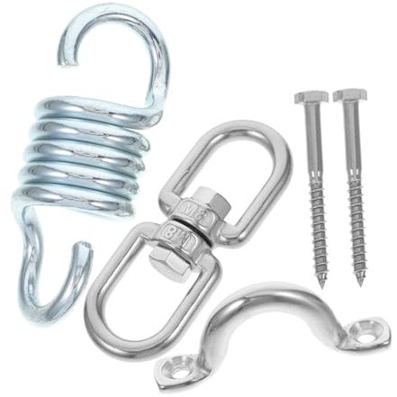 Happyyami Hängemattenstuhl-federhaken Strapazierfähig Veranda-Feder Drehbar Befestigungsset Für Den Außenbereich