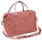 ESVAN Reisetasche, Sporttasche, Weekender, Übernachtung, Handgepäcktasche, Crossbody-Tasche mit Nassfach und Trolleyhülle, A Pink Brown, modisch
