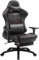 Dowinx Gaming Stuhl Bürostuhl Ergonomischer PC-Stuhl mit 4D Armlehnen und Massage Lendenwirbelstütze, Racing Stil PU Leder Hohe Rückenlehne Verstellbarer Drehsessel mit Fußstütze (Schwarz)