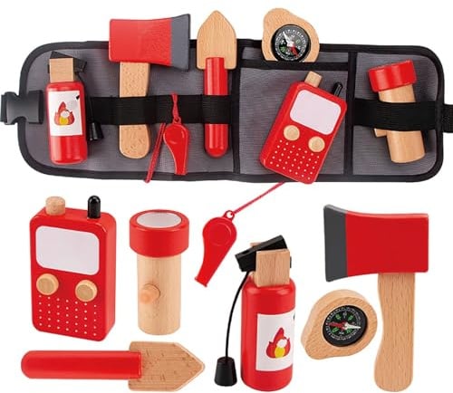 Dr. MUYA® Juguete Montessori 3 4 5, Juegos 3 Años, Montessori, Juegos Niños 4 Años, Disfraz Bombero Niño, Educativos, Regalo 3-5 Niños Niño Niña