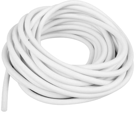 ASOFTY 5M Silikon Schaumstoff Dichtungsstreifen, Rundschnur Dichtung, Fugen Dichtschnur, Fugenfüllprofil Schaumstoff für Türen, Fenstern, Wänden (3MM)