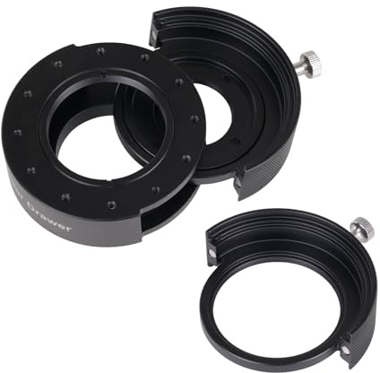 Svbony SV226P Telescope Filter Drawer M42-M48, Holder with 1.25'' and 2 | for Nebula Imaging, Long-Exposure Captures, and Multi-filter Workflows, 12 M2.5 Female Threads, for SV238, Anti Light Leaking