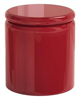 Vente-unique - Beistelltisch Amofa -L 40cm x B 40cm x H 42.5cm- MDF - rot