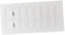 300x150mm Blanco Haeusler-Shop - Rejilla de ventilación, chapa de acero