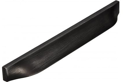 SIRO Möbelgriff Alsbach, Vintage, Druckguss eisenfarbig gebürstet matt, 190 mm x 20 mm x 16 mm, LA 160 mm, 2447-190ZN75