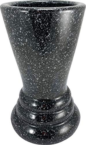 Jarrón Copa florero Cementerio símil mármol 24 x 14 cms esmaltado