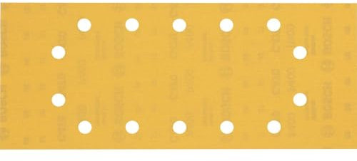 Bosch 10x EXPERT C470 Sandpaper (for Paint on wood, Hardwood, Ø 115x280 mm, Grit 400, Professional Accessory Orbital Sander)