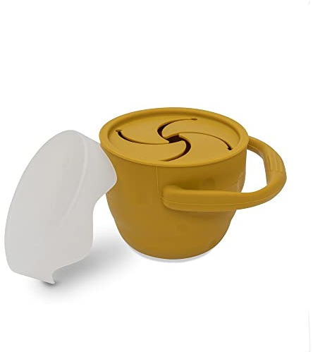 Ocker Snackhalter aus Silikon