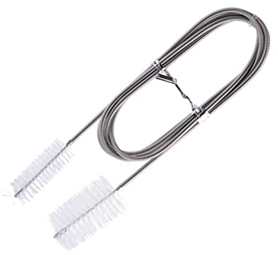 DOITOOL Abflussreiniger Für Spülbecken Pfeifenreiniger Aquarienreinigungsbürste Aquarium Filterbürste Kanalreinigungsbürste Doppelrohr-reinigungsbürste Spülbürste Bodenablauf Waschbecken