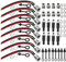 RUNCCI-YUN 20Pezzi 5.5 mm x 2.1 mm DC 12V connettore maschio femmina da pannello,DC 12V connettori alimentazione,connettore saldare DC,Per CCTV Home Security Surveillance Camera