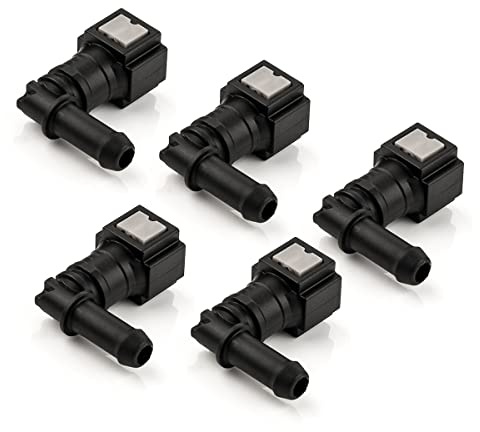 LST 5x Schnellverschluss Kraftstoffleitung Schlauchkupplung L-Stück 6,3x8mm