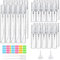 suruikei 30 Stück Parfumzerstäuber 3ml 5ml 10ml Glas, Mini Sprühflasche klein Zerstäuber Nachfüllbar mit Trichter Pipetten und Etikettenaufkleber, Parfüm Zerstäuber für Unterwegs (Transparent)