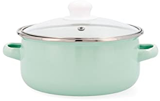 Quid Cocco Cacerola Acero Esmaltado 18cm - 1,4l Acero Carbonatado Apto Vitrocerámica Apto Eléctrico Antiadherente