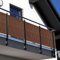 NYVI Polyrattan Balkon Sichtschutz Privafence 90x500 cm Honig - Balkonbespannung mit Metallösen - UV-fest, Witterungsbeständig, 100% Blickdicht - Balkonumspannung Balkonumrandung 0.9x5 cm