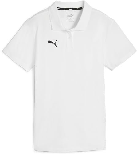 PUMA Unisex Teamgoal Casuals Wmn Poloshirt, Puma White-puma Black, S EU