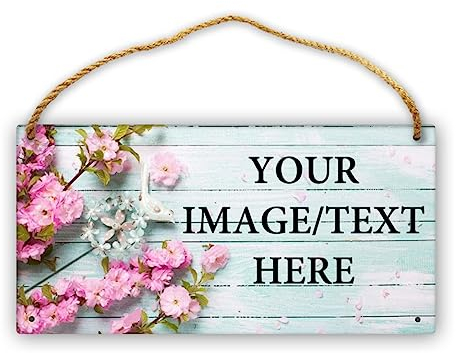 Letrero de Madera Rústico Personalizado - Decoración Vintage para Pared, Nombres, Placa para Jardín, Granja y Carretera de 6