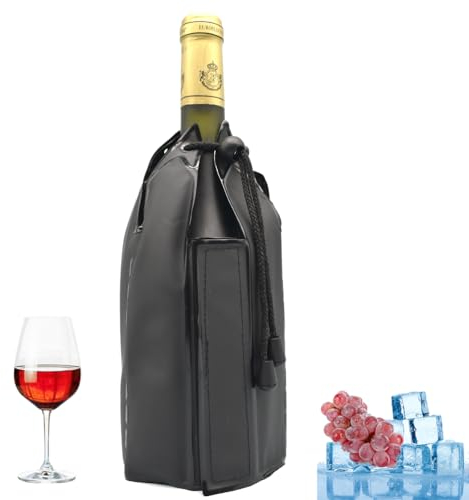 Manga enfriadora de vino, funda enfriadora de vino, enfriador de botellas de vino, refrigeración de vino.