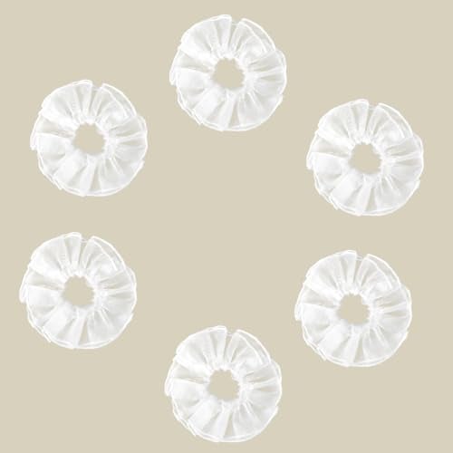 Aitsite 6 stück tropfschutz kommunionkerze,kerzenrock,tropfenfänger kommunionkerze,Kerzen tropfschutz Kommunion, Tropfschutz ideal für Kommunionkerzen, Taufkerzen, Hochzeitskerzen(Kerzen mit 3-5cm)