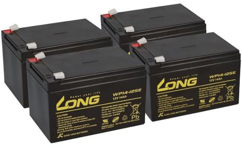 Akku kompatibel Roller E-Scooter Eco City 20 4X 12V 14Ah AGM Blei Accu wie 15Ah