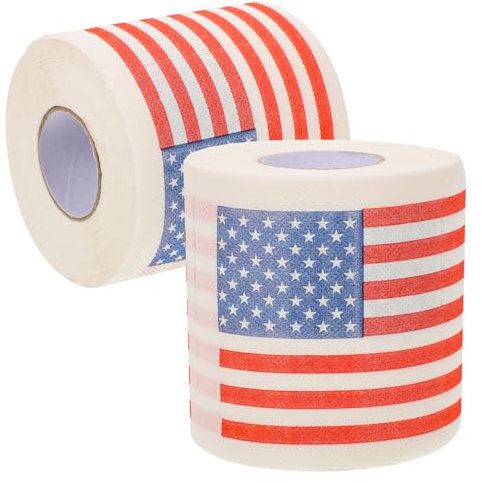 GOOHOCHY 2 Rollen Seidenpapier Bedrucktes Toilettenpapier Papier Toilette Geschmeidiges Toilettenpapier Badezimmer