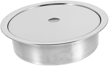 Stainless Steel Ring Cover for Induction Cooktop Adapter Plate | Silver Finish, Hot Pot Table and Korean Bbq Grilling Hot Pot Table Use, Sturdy and Lightweight