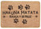 BCHIC Alfombra Rascador para Gatos con Frase – Sisal Natural, Antideslizante, 30x50 cm – Diseño Original y Decorativo (30X50, Hakuna Matata)