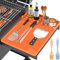 Irayin Silikon Grillmatte Verträglich mit Blackstone, Seitenregal Matte Grillunterlage für Outdoor Grill Küche Arbeitsplatte Spatel Silikonmatte mit Tropfkissen für die Küche, Kochen, Arbeitsplatte