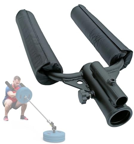 Eiusltsd Landminegriffsbefestigung, Schulterpresse Mit Schäumender Polsterung Und Zwei Griffe Für 1 & 2 Zoll Langhantel, Landmine Gebogene Reihe