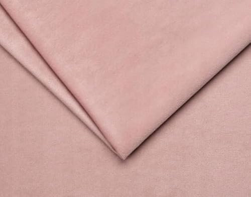 TAPHICEROS Mikrofaserstoff, Puderrosa, 500cm x 140cm, Wildleder Optik Kunstleder Wildlederimitat Velvet Velour - Stretch Dehnbar Folie Autofolie Stoff für DIY Auto Box Liner Möbelfolie