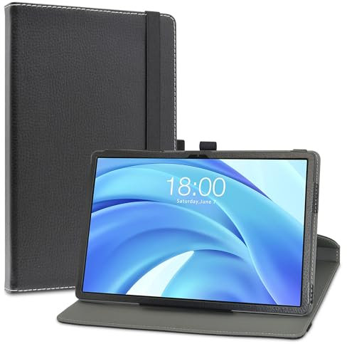 LiuShan pour TECLAST T50HD,Slim PU Cuir Etui et Pliable Stand Folio Coque Couverture pour TECLAST T50HD/TECLAST T50 Max/TECLAST T50 Plus/Odea S11 Tablette 11 Pouces, Noir