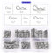 VooGenzek 100 Pièces 6 Taille Goupilles Fendues Acier Inoxydable Kit, R Clips Goupilles de Retenue, Goupilles à Ressort de Fixation, pour L'automobile, la Mécanique, le Garage Automobile, L'atelier