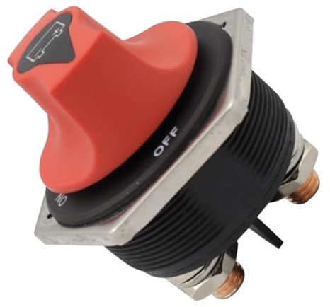 Bamyli Battery Disconnect Switch Isolator 12V-32V 300A ON-OFF-OUT Battery Master Cut Shut Off Isolator Switch for Marine Boat RV ATV Car Utv Vehicle (300A)