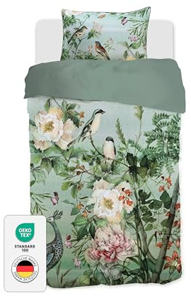 jilda-tex Premium Satin-bettwäsche Verschiedene Designs (Bali, 135x200 cm)